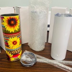 20oz blank skinny sublimation tumblers